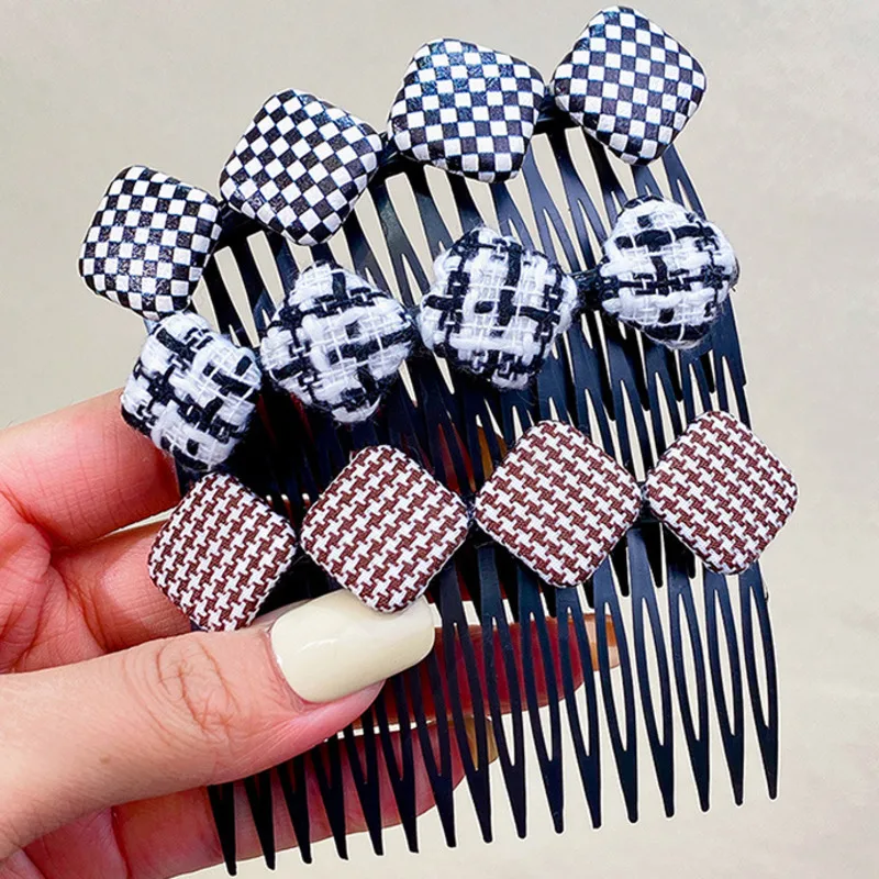 Korean Geometric Chessboard Bow Hair Comb Fashion Hair Styling Hair Clips For Women Girl Hairaccessories Simple Bangs Clips Gift
Korean Geometric Chessboard Bow Hair Comb Fashion Hair Styling Hair Clips For Women Girl Hairaccessories Simple Bangs Clips Gift