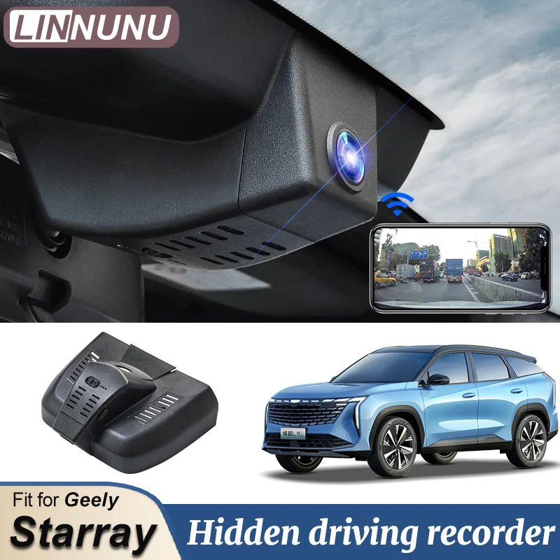 

LINNUNU Car DVR Wifi Dash Cam Video Recorder Fit for Geely Boyue L Atlas Plug and Play Instalacja Samochodowa RejestratorStarray