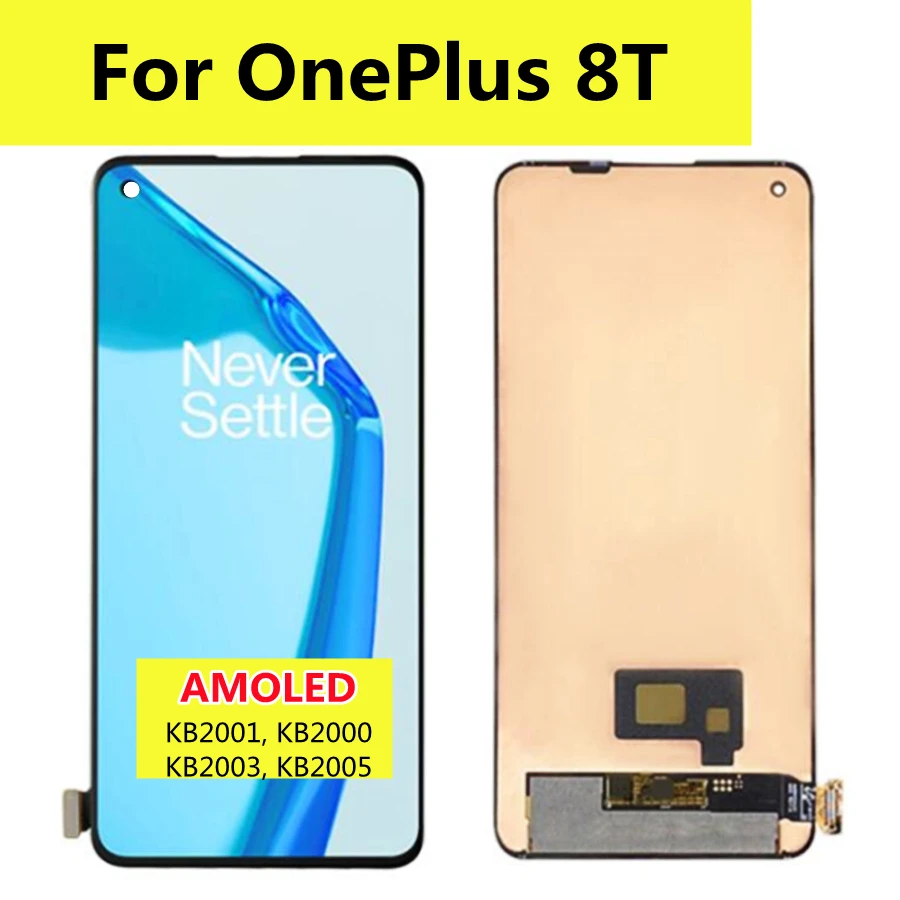 6.55" AMOLED For OnePlus 8T LCD Display Touch Screen Digitizer For Oneplus 8 T 1+8T KB2000 KB2001 KB2003 KB2005
6.55" AMOLED For OnePlus 8T LCD Display Touch Screen Digitizer For Oneplus 8 T 1+8T KB2000 KB2001 KB2003 KB2005