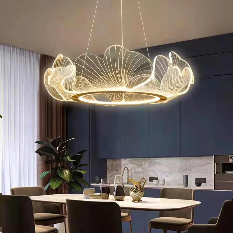 Ginkgo Leaf Art Chandelier Modern Minimalist Lamp in the Living Room Bedroom Study LED Intelligent Dimming Lighting
Ginkgo Leaf Art Chandelier Modern Minimalist Lamp in the Living Room Bedroom Study LED Intelligent Dimming Lighting