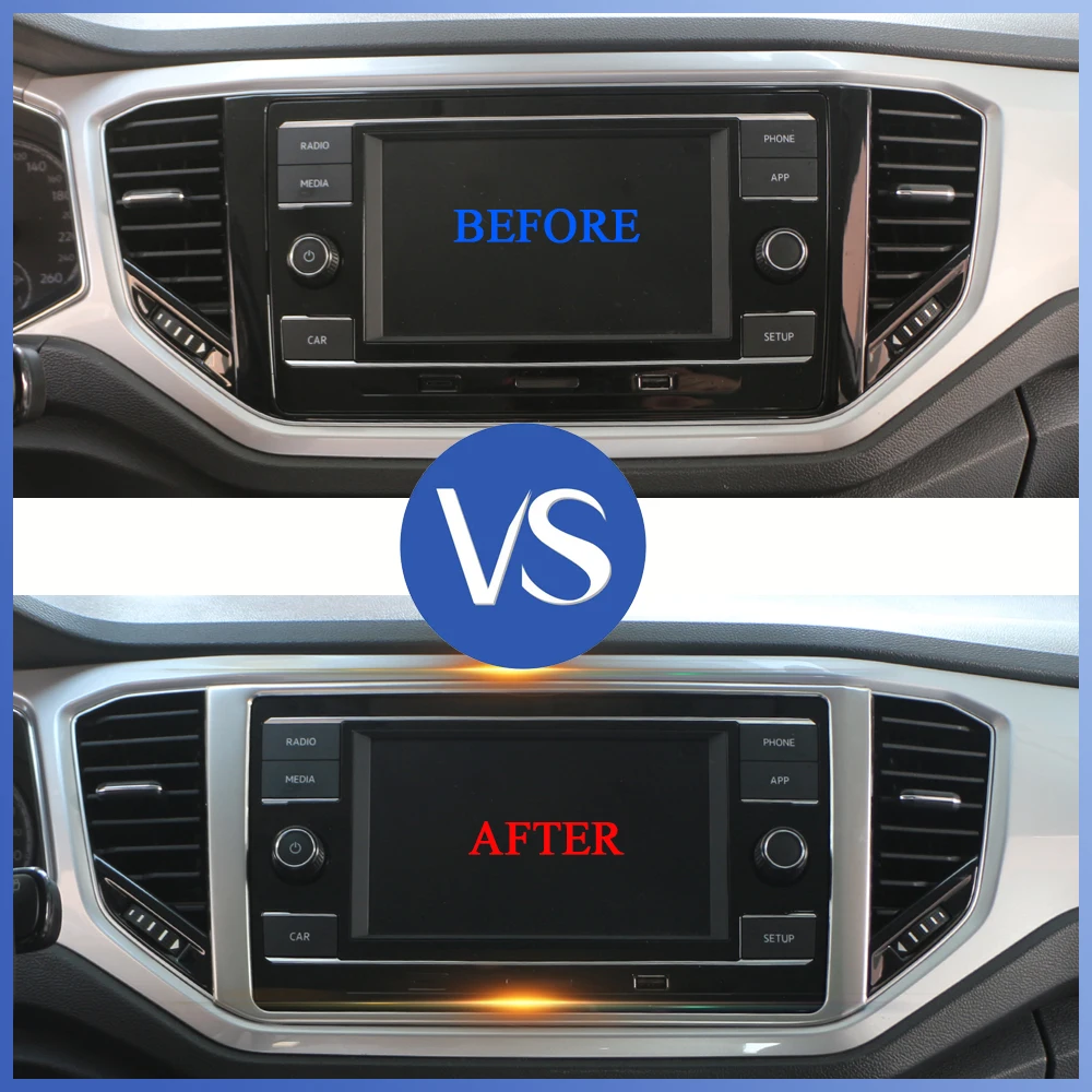 Car Stainless Steel Navigation Box Trim Cover Panel Interior Decoration Accessories for Volkswagen T-Roc TROC 2018-2022
Car Stainless Steel Navigation Box Trim Cover Panel Interior Decoration Accessories for Volkswagen T-Roc TROC 2018-2022