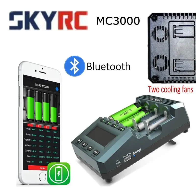 New SKYRC MC3000 Battery Charger bluetooth Smart APP PC Control Multi-chemistry Universal LED Screen NiMH NiCd Lithium-ion
New SKYRC MC3000 Battery Charger bluetooth Smart APP PC Control Multi-chemistry Universal LED Screen NiMH NiCd Lithium-ion