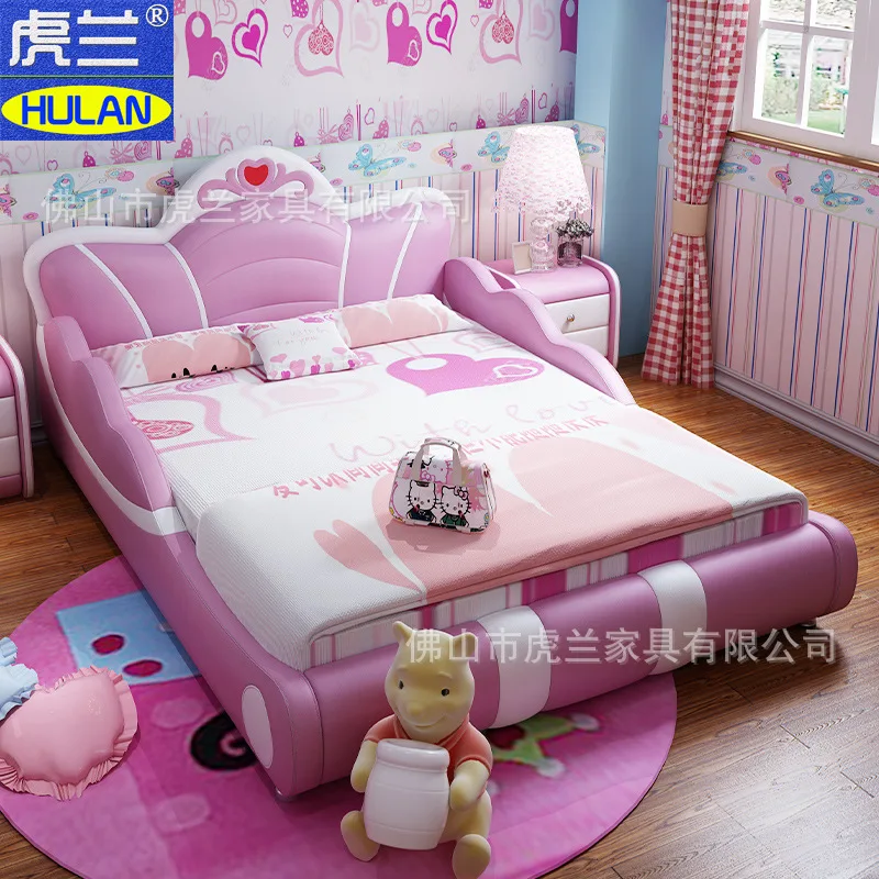 Children's Furniture Princess bed Girl soft bag bed simple Modern 1.5m 1.2m single bed
Children's Furniture Princess bed Girl soft bag bed simple Modern 1.5m 1.2m single bed