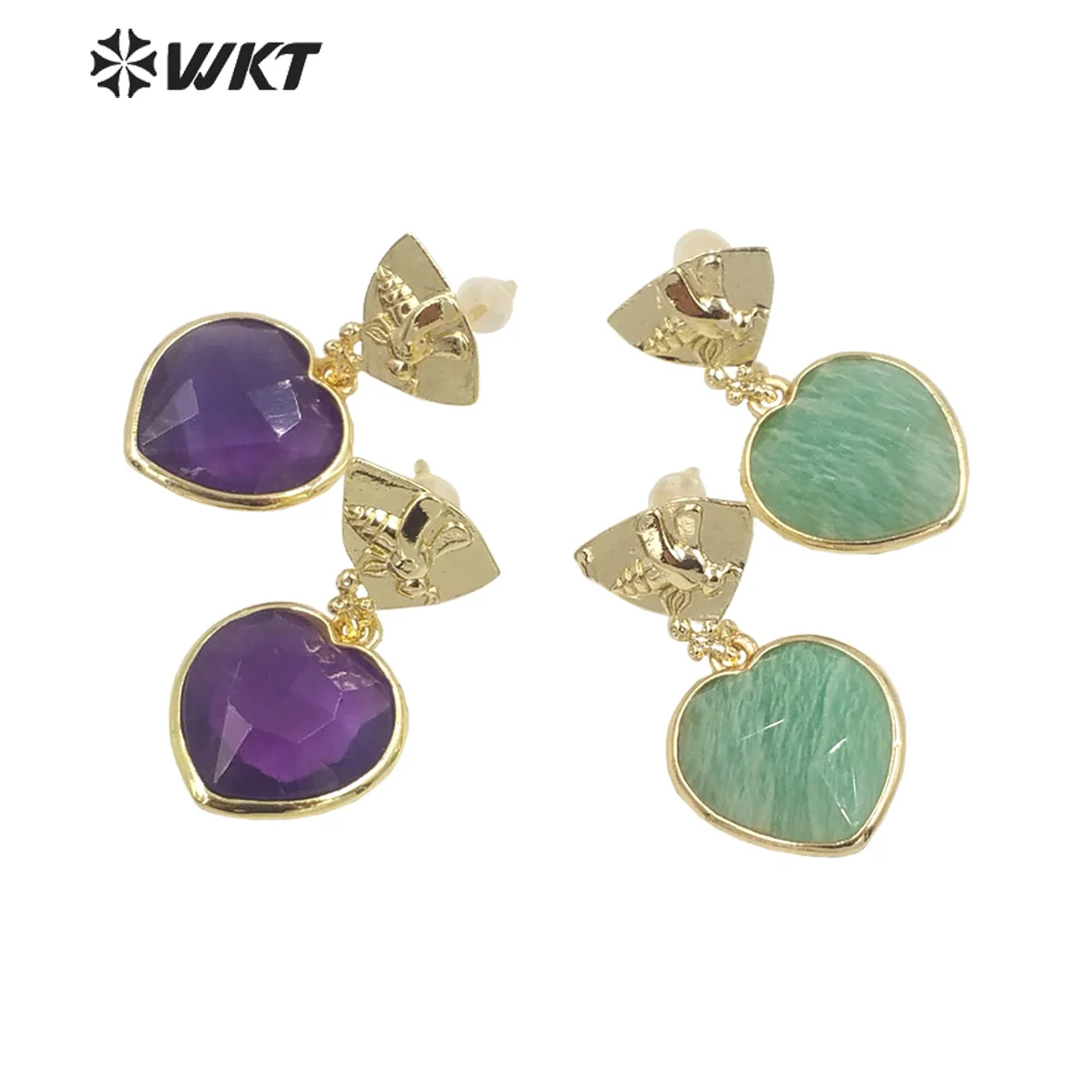 WT-E680 WKT 2022 hot sale Sweet heart shape natural gemstone gold-plate Earrings jewelry wedding party Earrings trend INS
WT-E680 WKT 2022 hot sale Sweet heart shape natural gemstone gold-plate Earrings jewelry wedding party Earrings trend INS