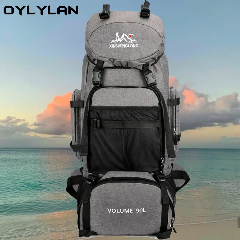 90L Tactical Knapsack Hiking Camping Bag Men Large Capacity Outdoor Waterproof Backpacks Travel Luggage Bag High-Capacity
90L Tactical Knapsack Hiking Camping Bag Men Large Capacity Outdoor Waterproof Backpacks Travel Luggage Bag High-Capacity