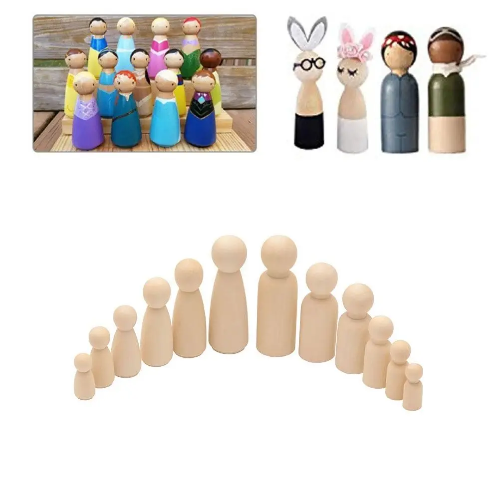 Craft Home Decor Little Unfinished Painted Craft Wooden Figures Peg People Baby Kid Toy Wooden Doll 
Craft Home Decor Little Unfinished Painted Craft Wooden Figures Peg People Baby Kid Toy Wooden Doll