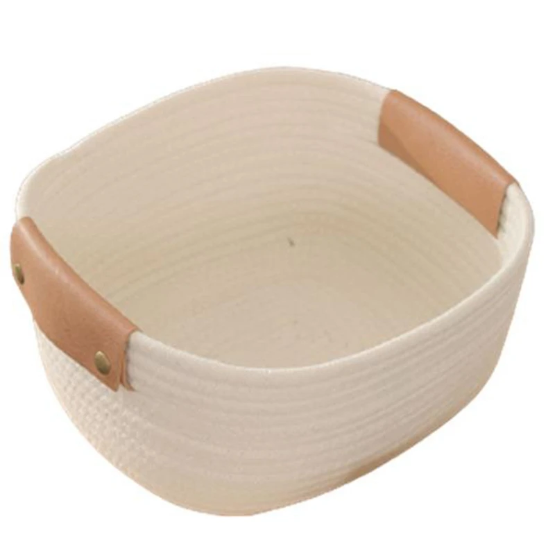 AT35 2 Dirty Clothes Baskets Cotton Rope Woven Leather Handles Storage Baskets Laundry Household Laundry Baskets
AT35 2 Dirty Clothes Baskets Cotton Rope Woven Leather Handles Storage Baskets Laundry Household Laundry Baskets