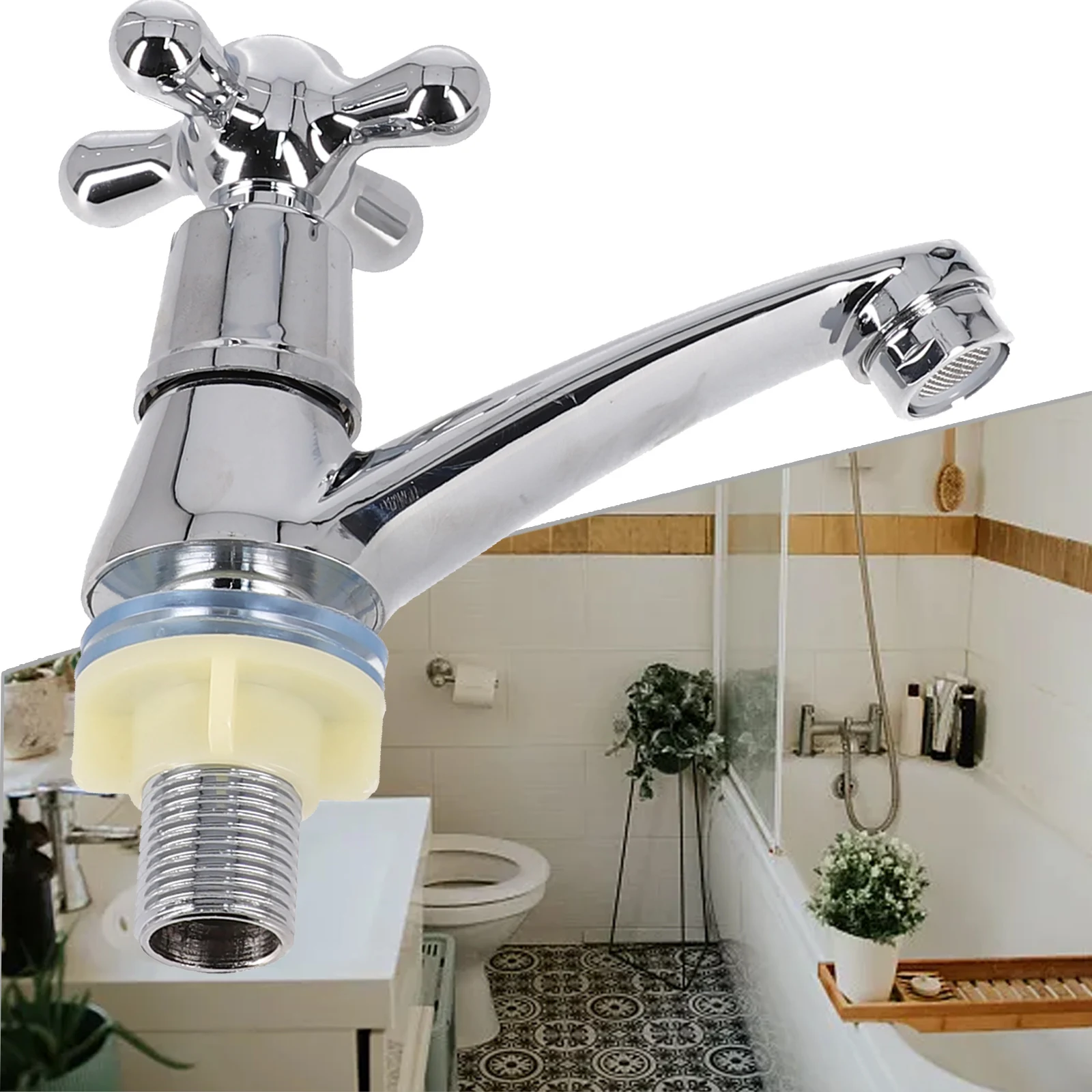 Basin Faucets Taps Single Cold Water Tap Crosshead Lever Sprayer Head Swivel Zinc Alloy Faucet Kitchen Bathroom Accessories
Basin Faucets Taps Single Cold Water Tap Crosshead Lever Sprayer Head Swivel Zinc Alloy Faucet Kitchen Bathroom Accessories