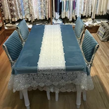 Polyester Tablecloths, Waterproof Table Covers Lace Blue Dining Table Coffee Table Deco
Polyester Tablecloths, Waterproof Table Covers Lace Blue Dining Table Coffee Table Deco