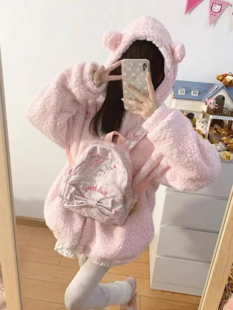 Sanrio рюкзак Hellokitty рюкзак Kuromi Kawaii аниме Pu Рюкзак Cinnamoroll Is Cinnamoroll большой емкости подарок на день рождения 
Sanrio рюкзак Hellokitty рюкзак Kuromi Kawaii аниме Pu Рюкзак Cinnamoroll Is Cinnamoroll большой емкости подарок на день рождения