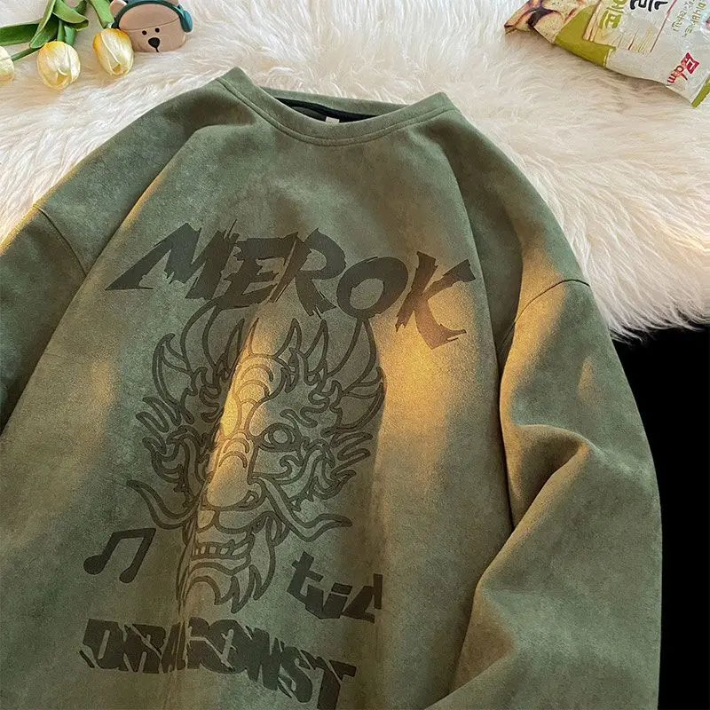Korean Style Heavyweight Suede Oriental Dragon Hoodie for Men Instagram Spring and Autumn New Pullover Top Retro Large Coat
Korean Style Heavyweight Suede Oriental Dragon Hoodie for Men Instagram Spring and Autumn New Pullover Top Retro Large Coat