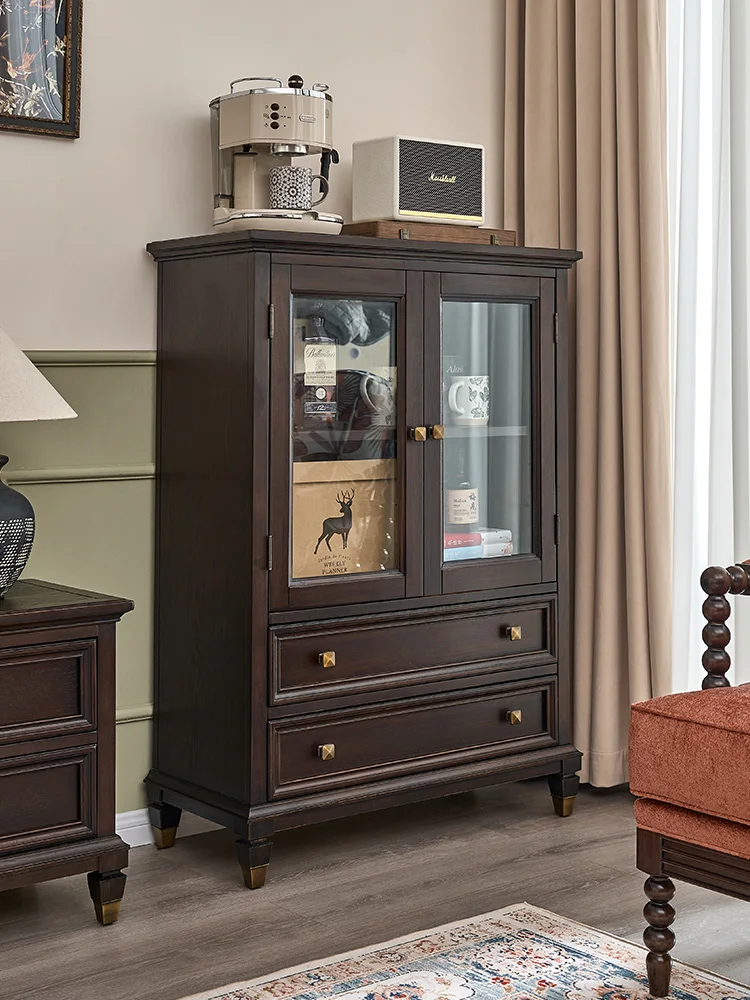 Solid Wood Wine Cabinet Living Room Wall Light Luxury TV Cabinet next to Cabinet Glass Cabinet
Solid Wood Wine Cabinet Living Room Wall Light Luxury TV Cabinet next to Cabinet Glass Cabinet