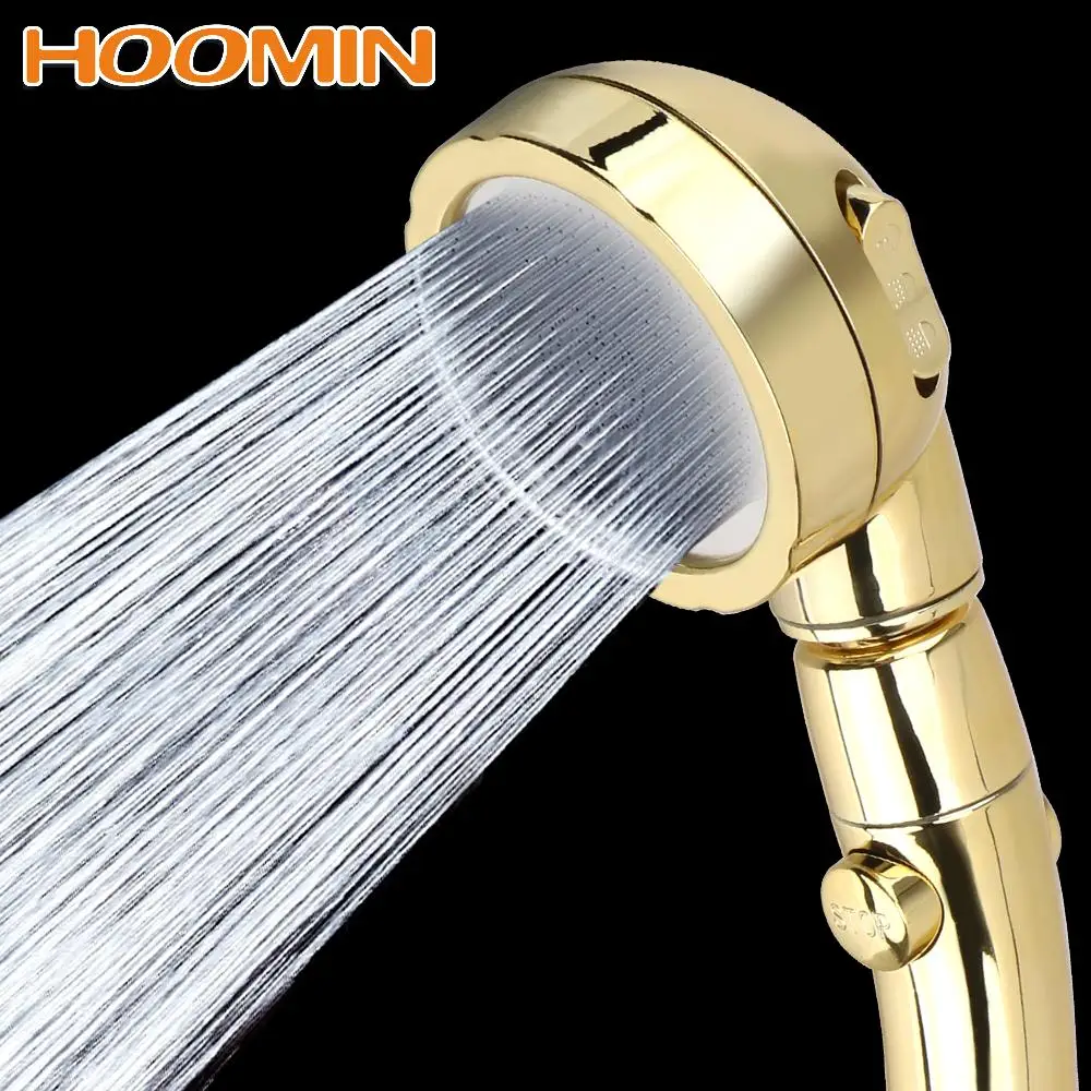 HOOMIN Adjustable Water Saving Shower Head 3 Spray Setting with ON/OFF Pause Switch 360 Degrees Rotating Handheld Shower Head 
HOOMIN Adjustable Water Saving Shower Head 3 Spray Setting with ON/OFF Pause Switch 360 Degrees Rotating Handheld Shower Head