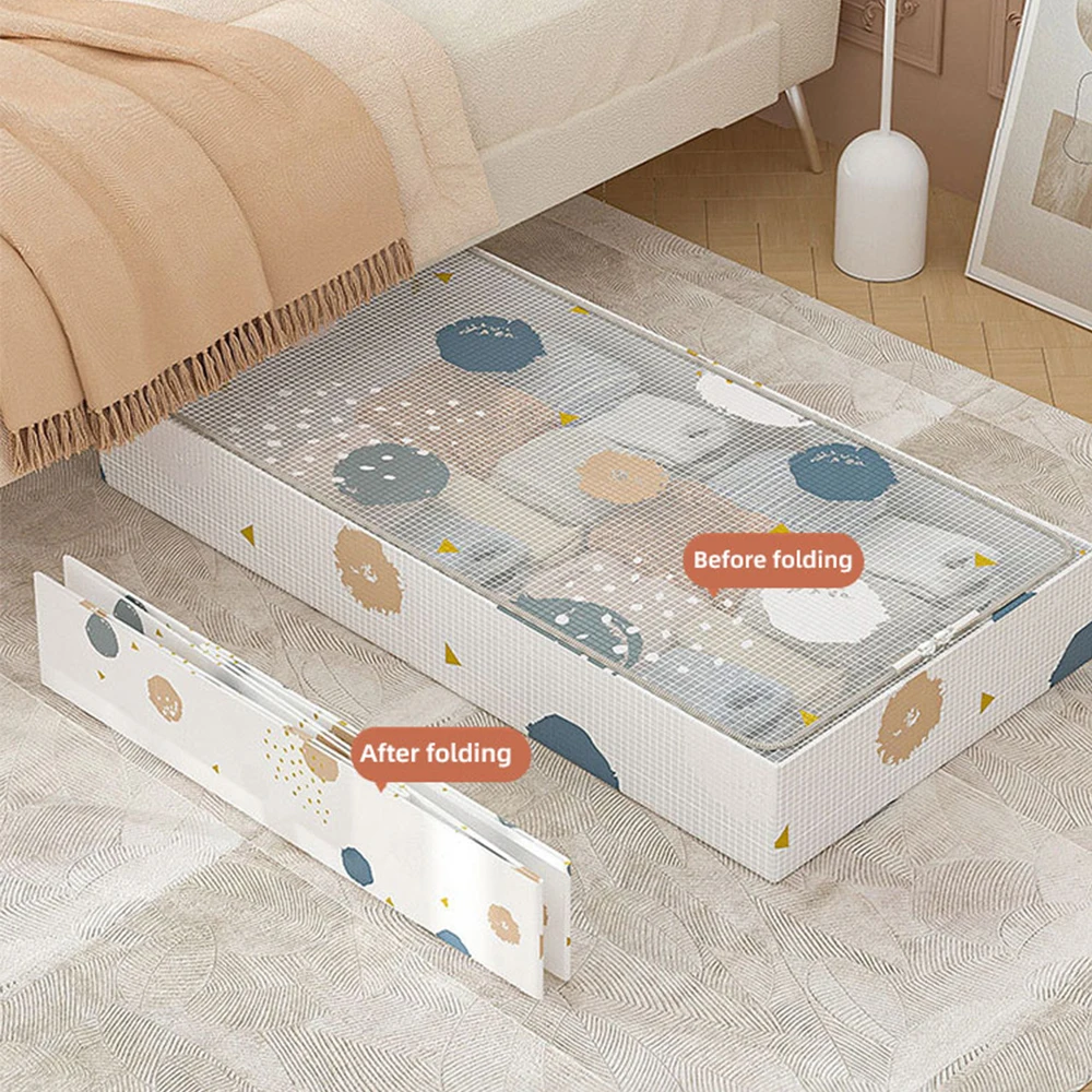 Foldable Bed Bottom Storage Box PVC Nylon Mesh Waterproof Moisture-proof Clothing Storage Box Portable Household Storage Organiz
Foldable Bed Bottom Storage Box PVC Nylon Mesh Waterproof Moisture-proof Clothing Storage Box Portable Household Storage Organiz