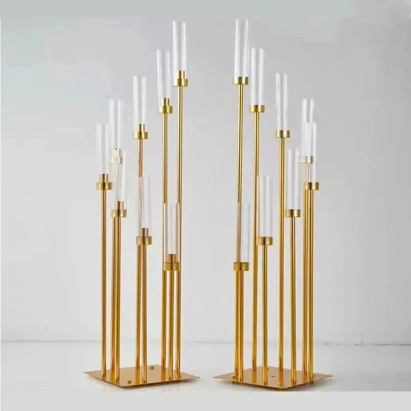 5/10 pcs 8 Heads Metal Candelabra Candle Holders Road Lead Table Centerpiece Gold Candelabrum Stand Pillar Candlestick wedding
5/10 pcs 8 Heads Metal Candelabra Candle Holders Road Lead Table Centerpiece Gold Candelabrum Stand Pillar Candlestick wedding