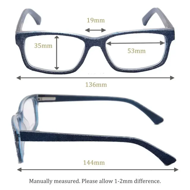 SHINU jeans glasses men prescription glasses myopia multifocal diopter denim clothes with acetate 100% handmade vintage glasses 2