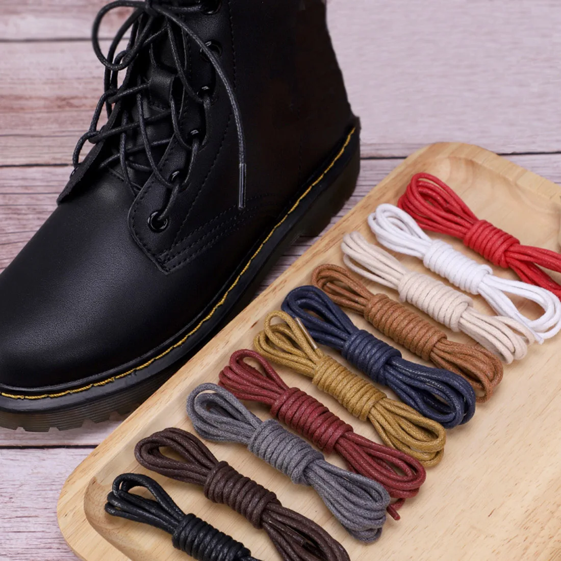 1 Pair Leather Shoelaces Cotton Waxed Shoelaces Round Leather Laces For Shoes Boots Unisex Waterproof Shoe Laces Shoes Strings
1 Pair Leather Shoelaces Cotton Waxed Shoelaces Round Leather Laces For Shoes Boots Unisex Waterproof Shoe Laces Shoes Strings