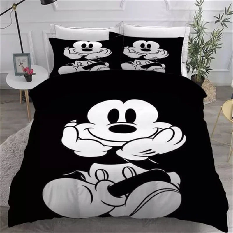 Mickey Children Duvet Cover Cartoon Anime Black White Bedding Set for Bedroom Decoration Children Adult Gifts Queen King Size
Mickey Children Duvet Cover Cartoon Anime Black White Bedding Set for Bedroom Decoration Children Adult Gifts Queen King Size