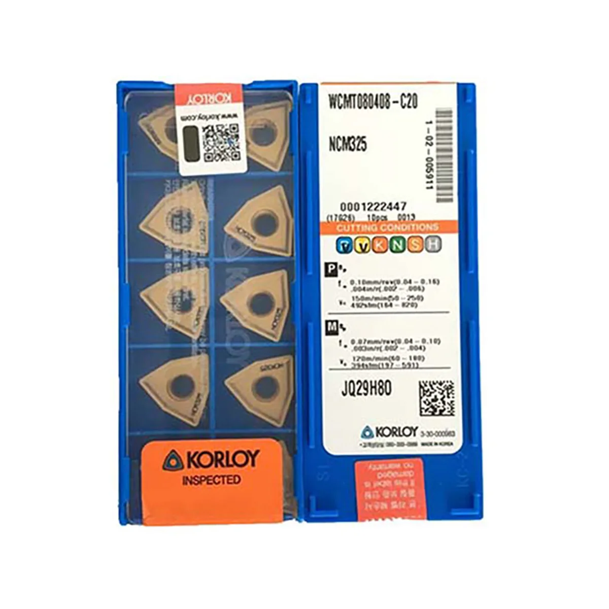 KORLOY 100% Original WCMT WCMT030208 WCMT06T308 WCMT080412 WCMT080408 WCMT050308 C20 Indexable U-Drill King Drill
KORLOY 100% Original WCMT WCMT030208 WCMT06T308 WCMT080412 WCMT080408 WCMT050308 C20 Indexable U-Drill King Drill