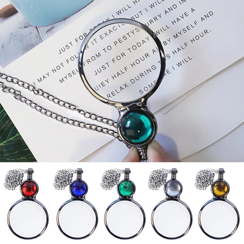 Portable Round Magnifying Glass Pendants Vintage Put Most uses Glass Necklaces Mother's Day Grandma Gift Jewelry Decorations
Portable Round Magnifying Glass Pendants Vintage Put Most uses Glass Necklaces Mother's Day Grandma Gift Jewelry Decorations
