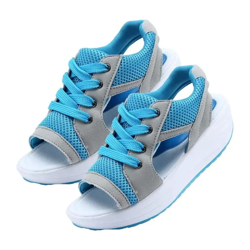 Platform Sandals Women Comfortable Wedges Sandals For Women Breathable Contrast Paneled Cutout Lace-up Muffin Sandals For Women
Platform Sandals Women Comfortable Wedges Sandals For Women Breathable Contrast Paneled Cutout Lace-up Muffin Sandals For Women