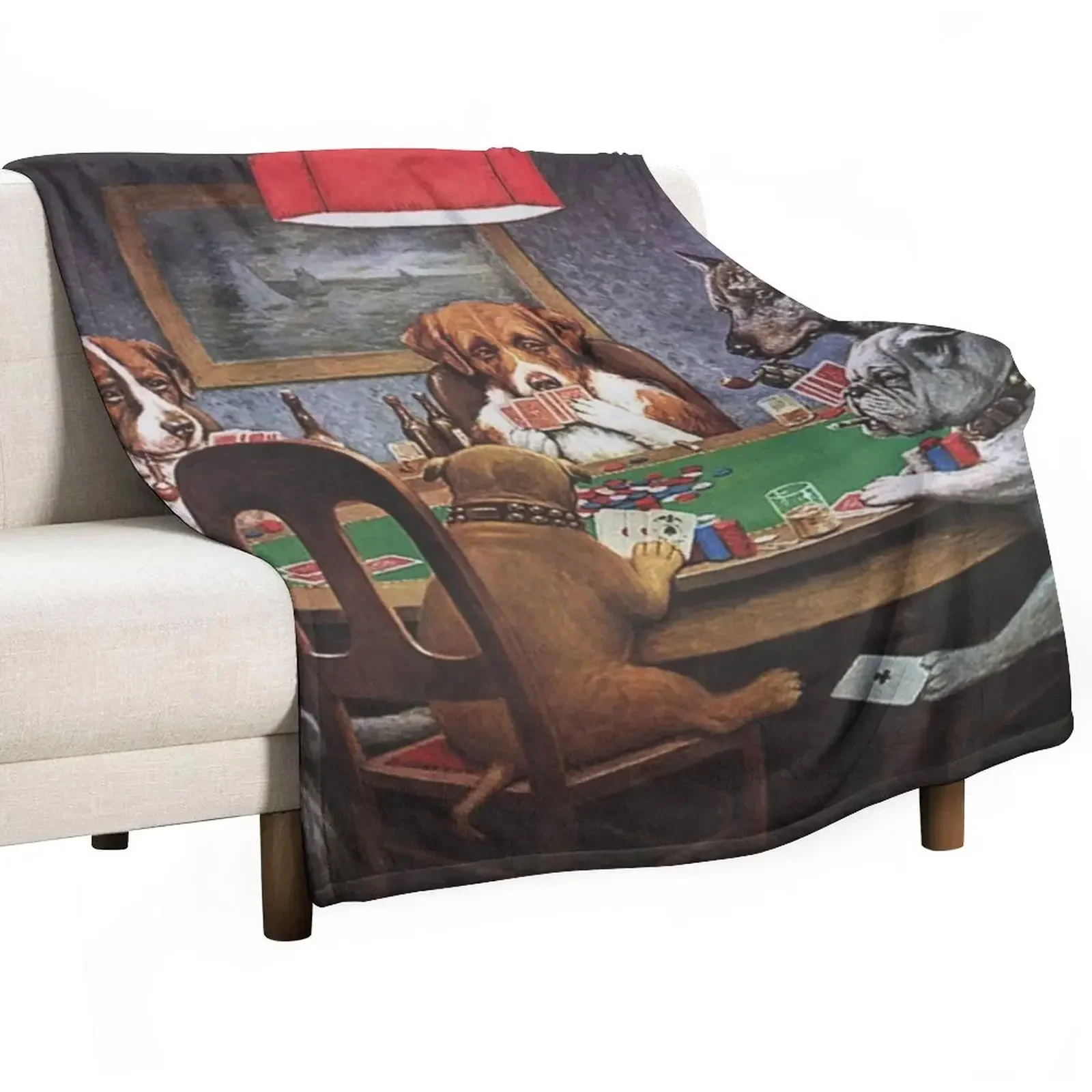 Dogs Playing Poker: A Friend In Need (High Resolution), C.M. Coolidge Throw Blanket Sofa Sofa Quilt Blankets
Dogs Playing Poker: A Friend In Need (High Resolution), C.M. Coolidge Throw Blanket Sofa Sofa Quilt Blankets