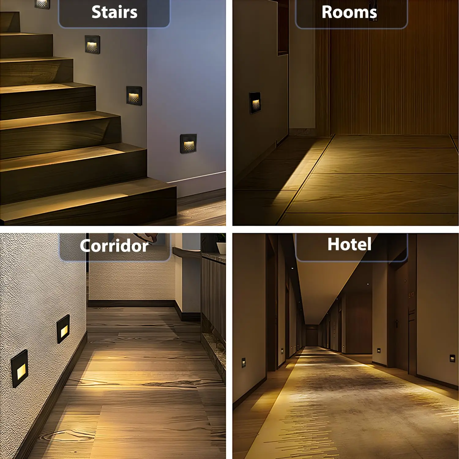 LED Wall Lamps 3W Waterproof Corridor Hallway Corner Step Lights Recessed Balcony Staircase Decorative Kid Room Night Light LED Wall Lamps 3W Waterproof Corridor Hallway Corner Step Lights Recessed Balcony Staircase Decorative Kid Room Night Light