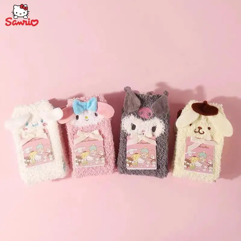 Kawaii Sanrio Kuromi My Melody Cinnamoroll Pom Pom Purin Cartoon Cute Home Socks Plush Thickened Medium Socks Couple Socks
Kawaii Sanrio Kuromi My Melody Cinnamoroll Pom Pom Purin Cartoon Cute Home Socks Plush Thickened Medium Socks Couple Socks