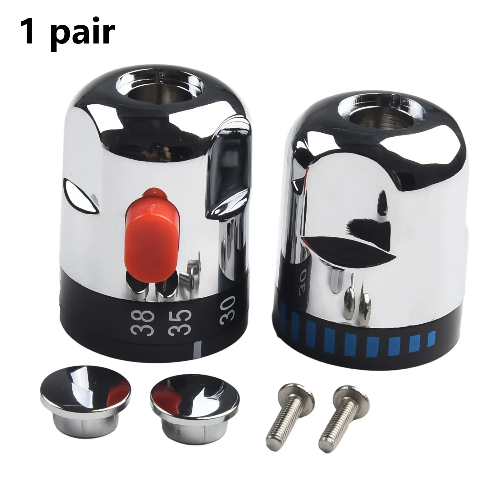 1 Pair Ontrol Handles Control Handles Mirror Chrome Mixer Shower Silver-Thermostatic Water Control High Quality
1 Pair Ontrol Handles Control Handles Mirror Chrome Mixer Shower Silver-Thermostatic Water Control High Quality