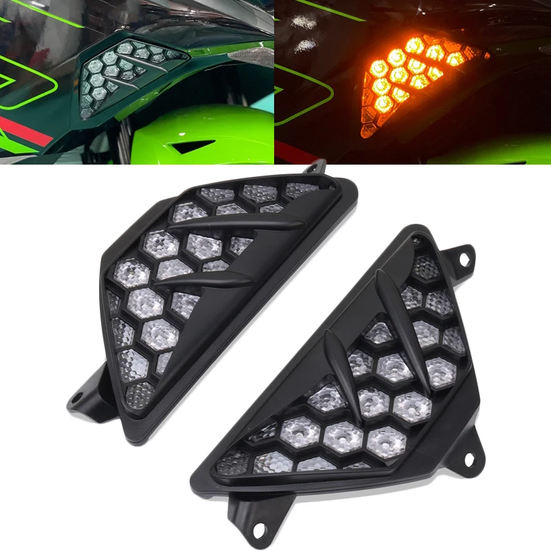 Motorcycle Front Turn Signal Lamp LED Flasher Light Indicator Lamp For KAWASAKI NINJA ZX-4R ZX-4RR ZX4R ZX4RR 2023-2024
Motorcycle Front Turn Signal Lamp LED Flasher Light Indicator Lamp For KAWASAKI NINJA ZX-4R ZX-4RR ZX4R ZX4RR 2023-2024