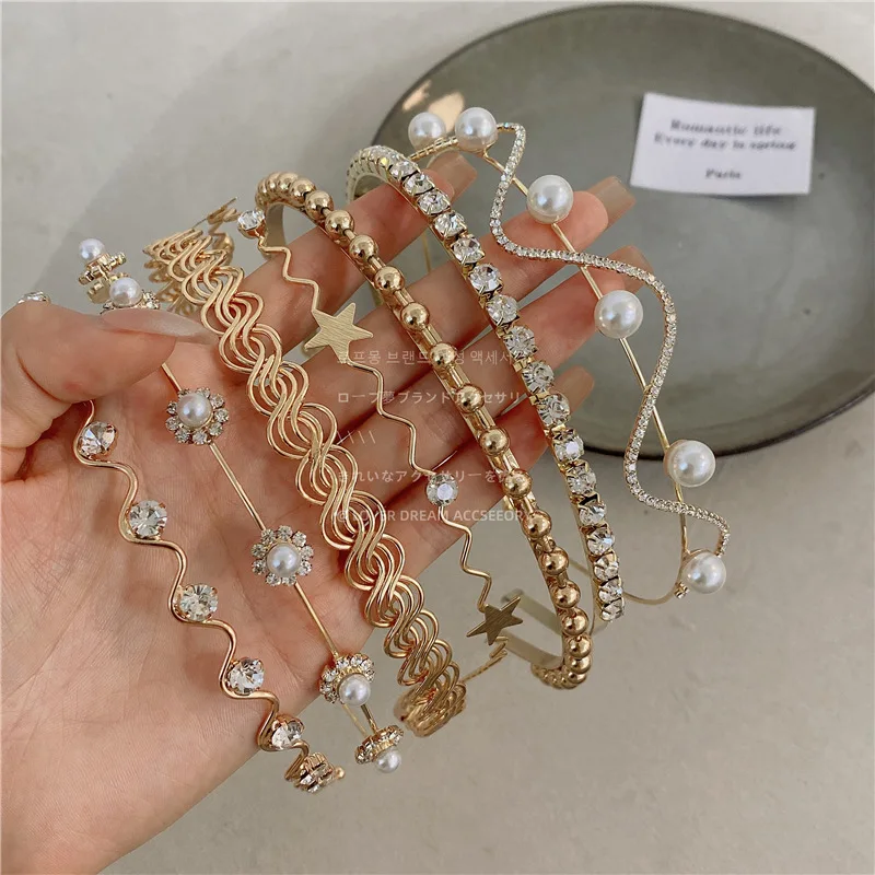 Pearl Crystal Flowers Hair Hoop Shiny Luxury Rhinestone Headband Girls Irregularity Metal Headwear Fashion Hair Accessories
Pearl Crystal Flowers Hair Hoop Shiny Luxury Rhinestone Headband Girls Irregularity Metal Headwear Fashion Hair Accessories
