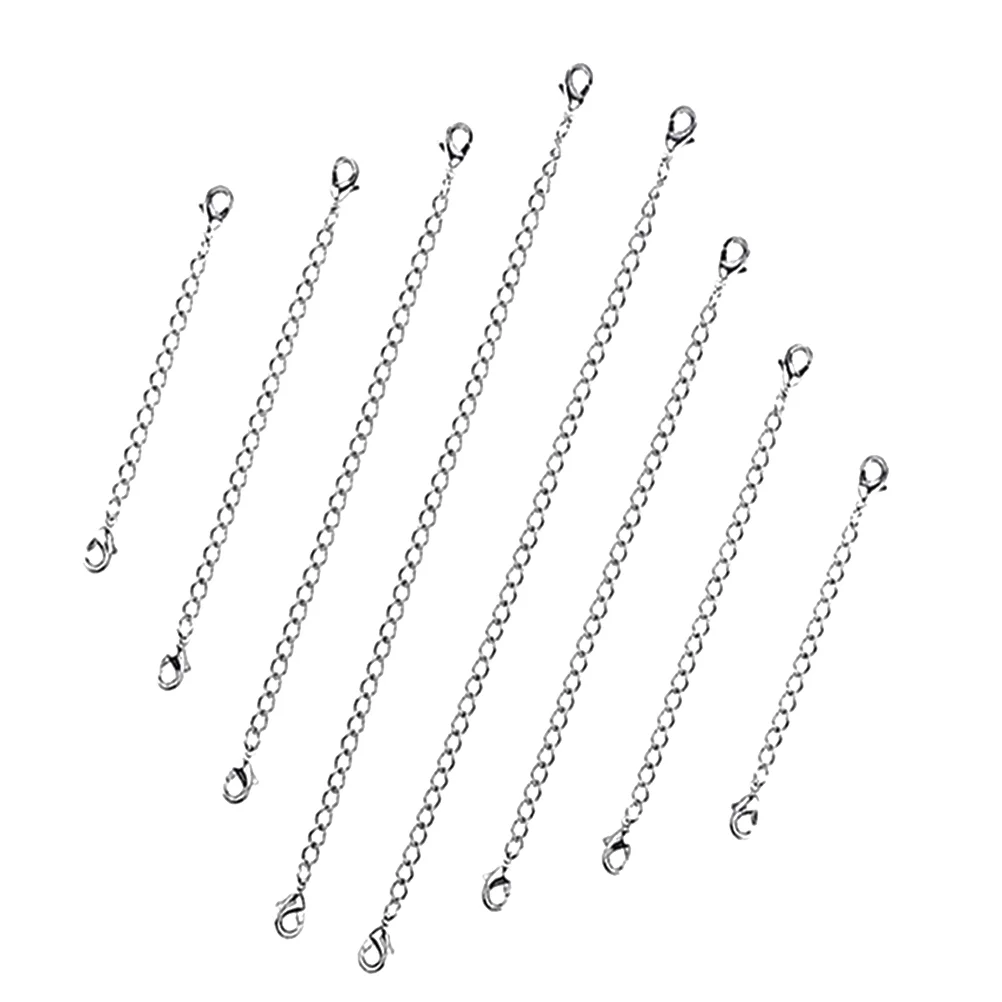8 PCS Sterling Silver Sterling Silver Necklace Extension Chain with Lobster Clasp at Both Ends Bracelet Extender Chains Baby
8 PCS Sterling Silver Sterling Silver Necklace Extension Chain with Lobster Clasp at Both Ends Bracelet Extender Chains Baby