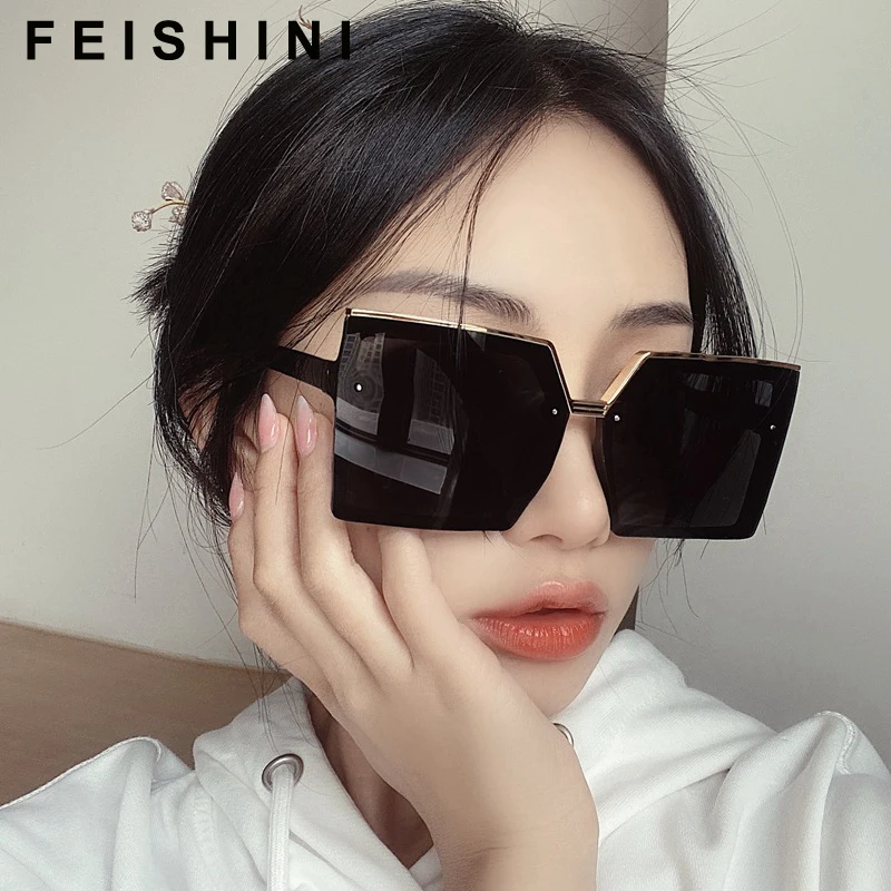 FEISHINI New Fashion Women Luxury Brand Square Sunglasses Ladies Vintage Oversized Sun Glasses Female Big Frame Uv400 Shades
FEISHINI New Fashion Women Luxury Brand Square Sunglasses Ladies Vintage Oversized Sun Glasses Female Big Frame Uv400 Shades