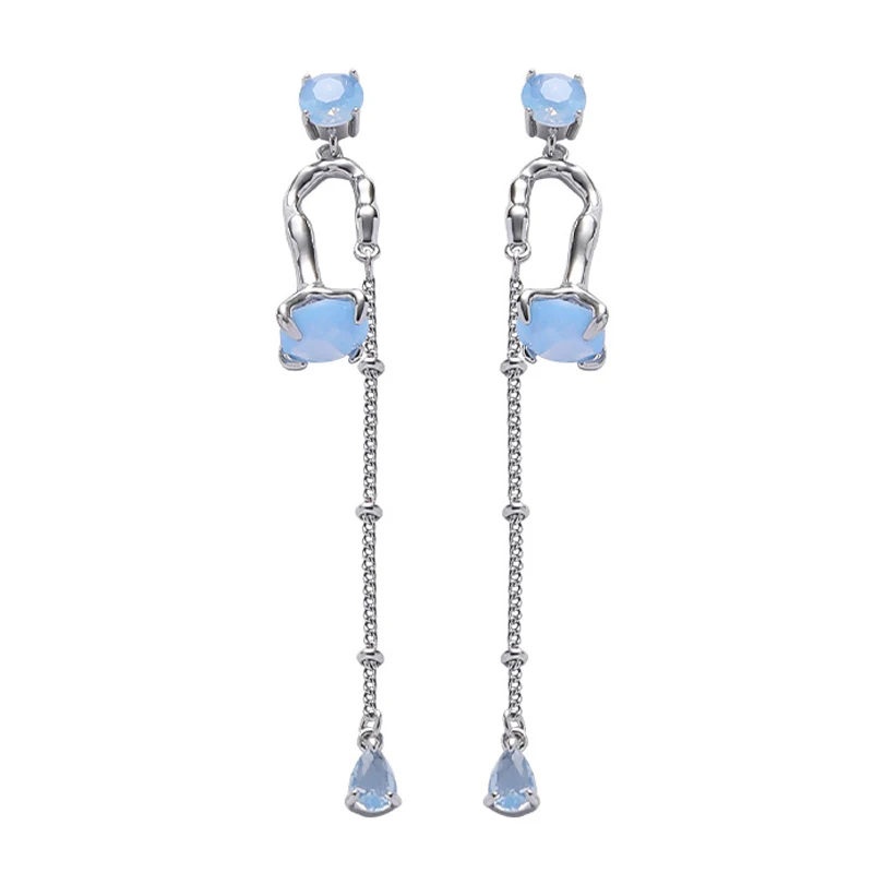 Eetit Temperament Fashion Blue Glass Long Hanging Tassel Drop Earrings 2023 Zinc Alloy Korean Daily Jewelry Bijoux Femme Gift
Eetit Temperament Fashion Blue Glass Long Hanging Tassel Drop Earrings 2023 Zinc Alloy Korean Daily Jewelry Bijoux Femme Gift