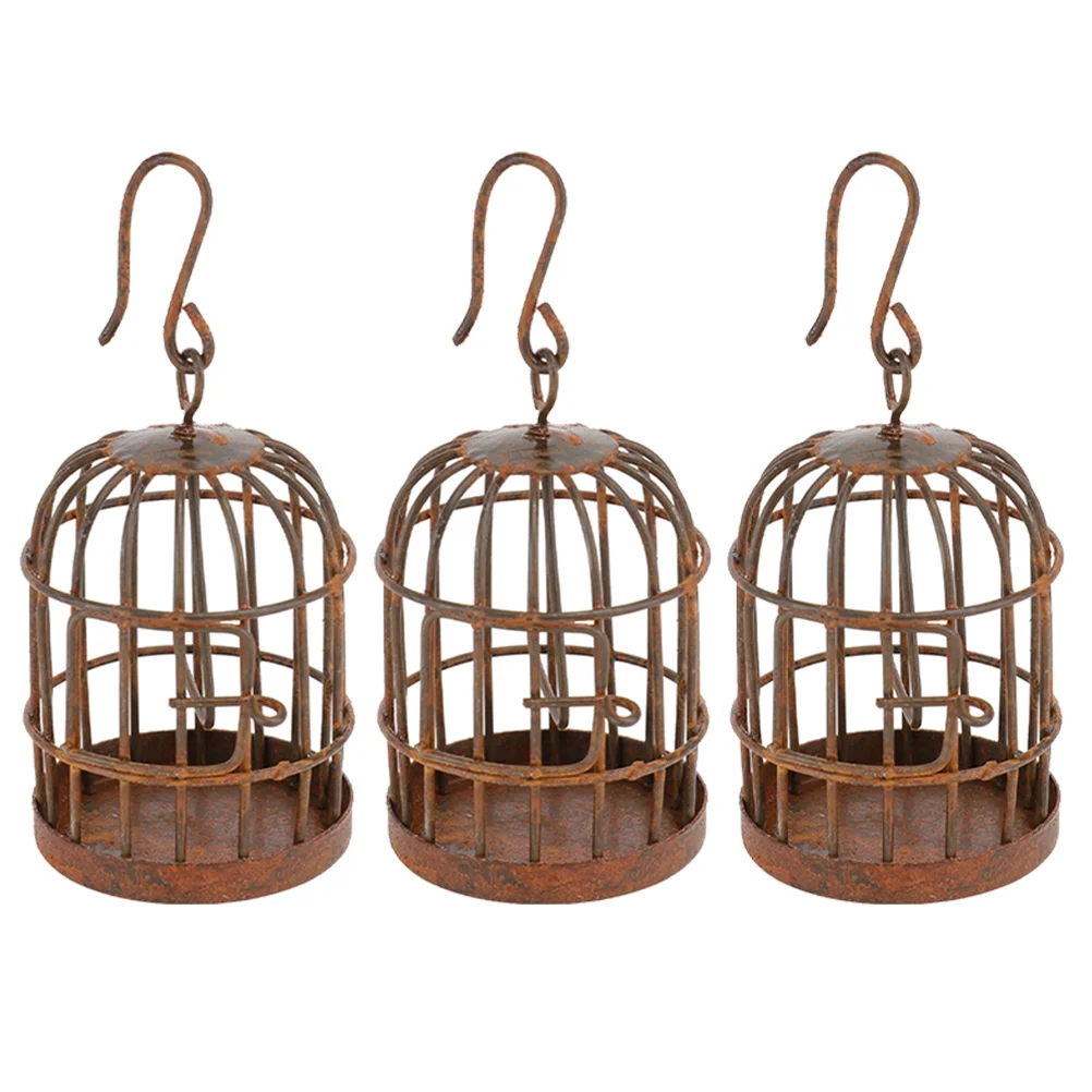 3 Pcs Micro Landscape Birdcage Tiny House Miniature Adornment Model Home Decor Succulents Decorative Iron Cages
3 Pcs Micro Landscape Birdcage Tiny House Miniature Adornment Model Home Decor Succulents Decorative Iron Cages