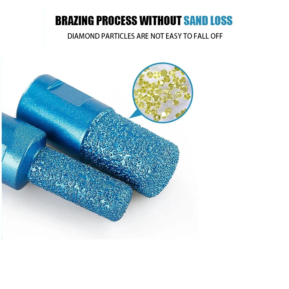 3pcs Vaccum Brazed Diamonds Core Drill Bits M10 Thread Hole Saw Cutter For Ceramic Tile Marble Glass Granite Drill Cutting
3pcs Vaccum Brazed Diamonds Core Drill Bits M10 Thread Hole Saw Cutter For Ceramic Tile Marble Glass Granite Drill Cutting