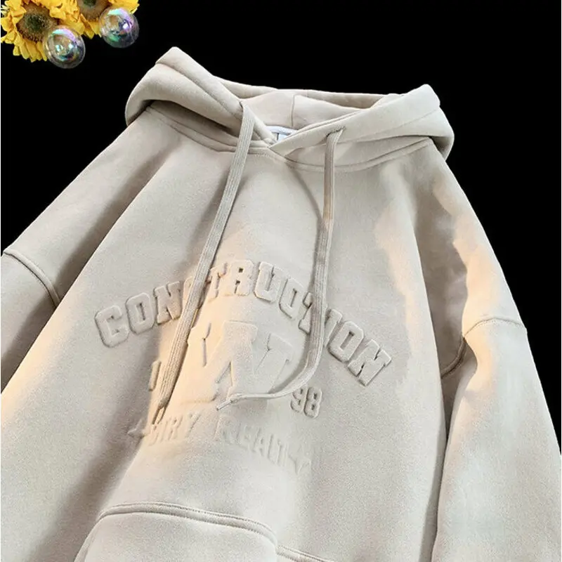 Steel Stamp Printed Hooded Drawstring Hoodie Men Baggy Fashion Solid Color Front Pocket Pullover Hoody Male Hip Hop Hoodies
Steel Stamp Printed Hooded Drawstring Hoodie Men Baggy Fashion Solid Color Front Pocket Pullover Hoody Male Hip Hop Hoodies