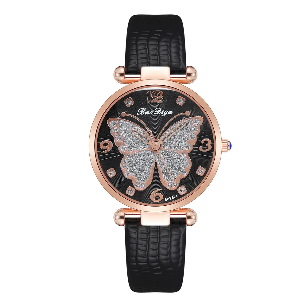 Fashion Frosted Butterfly Pattern Quartz Watch Ladies Dress Clock Casual Wristwatch Luxury Women Watches Watches for Women
Fashion Frosted Butterfly Pattern Quartz Watch Ladies Dress Clock Casual Wristwatch Luxury Women Watches Watches for Women