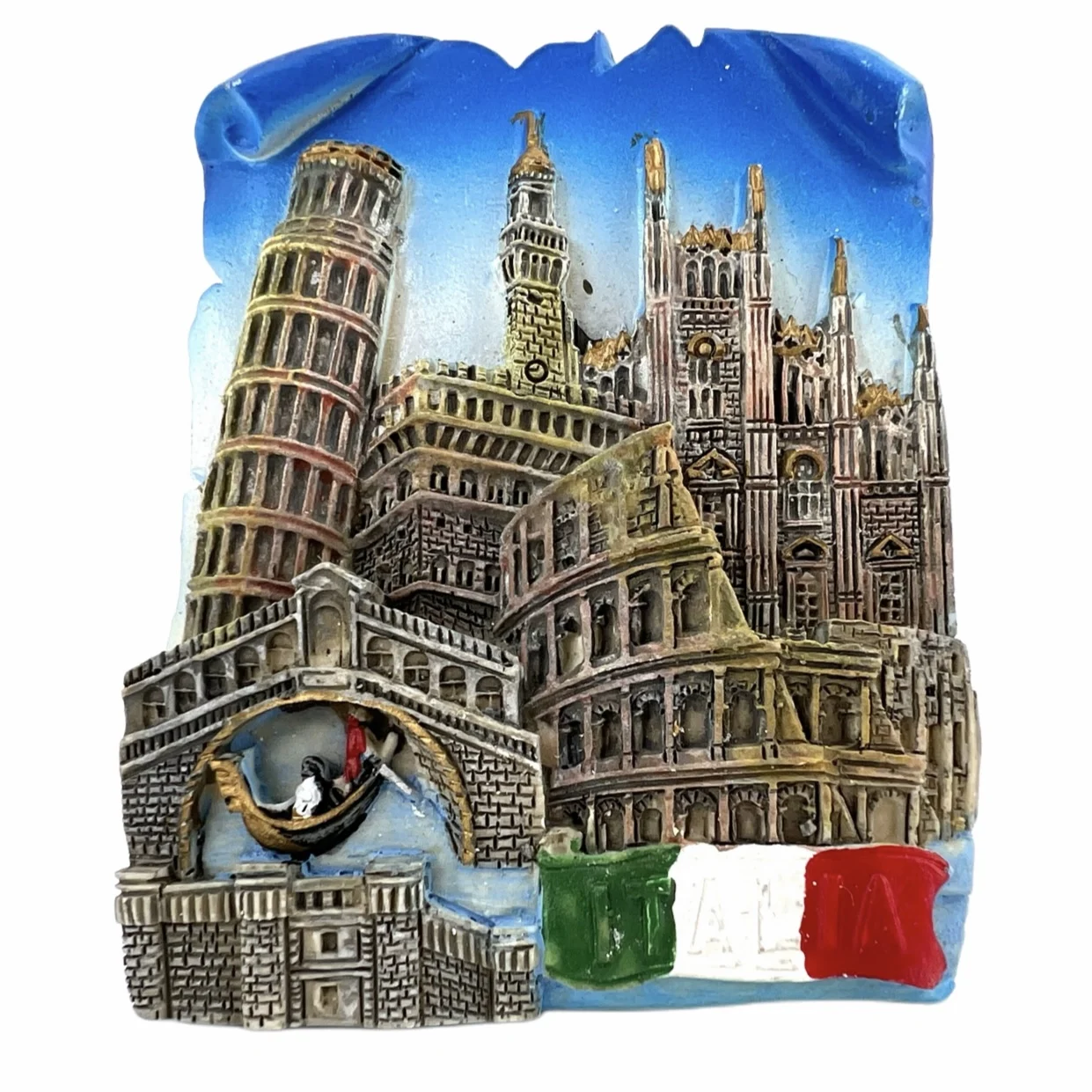 

Rome Leaning Tower of Pisa Colosseum Italy Fridge Magnets Travel 3D Memorial Magnetic Refrigerator Stickers Gift
