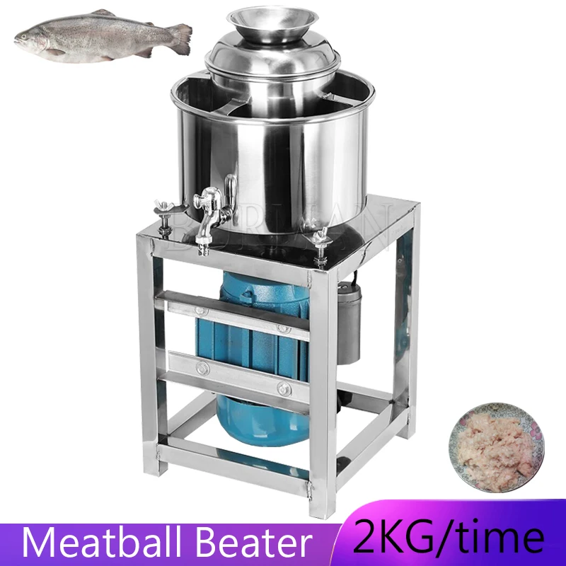 

Stainless Steel Meatball Beater Commercial Minced Meat Machine Pig Beef Fish Ball Mixer 220V Food Processors