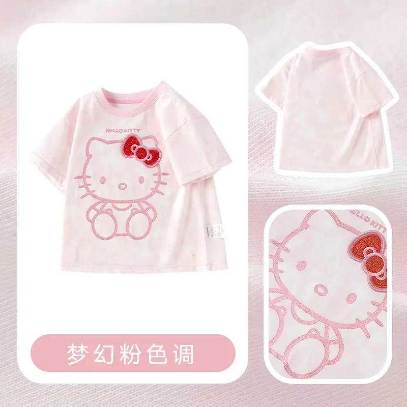Summer New Hello Kitty Cinnamoroll Anime Kawaii Sanrio Short Sleeve T-Shirt Cute Cartoon Kuromi Ins Clothing Gifts for Girls
Summer New Hello Kitty Cinnamoroll Anime Kawaii Sanrio Short Sleeve T-Shirt Cute Cartoon Kuromi Ins Clothing Gifts for Girls