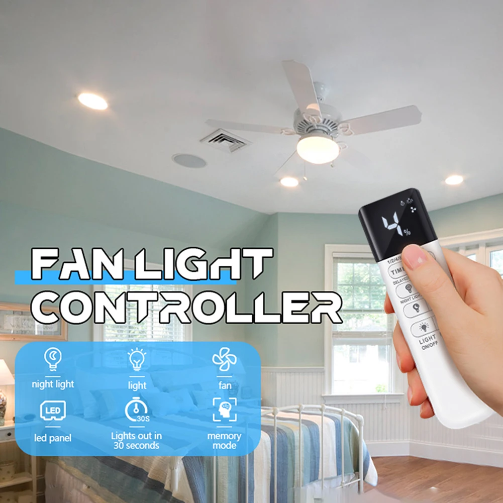 Fan Light Controller For 110V Voltage Multi-Purpose Fanlamp Control Device For Household
Fan Light Controller For 110V Voltage Multi-Purpose Fanlamp Control Device For Household