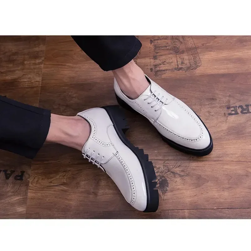 Elegant Men's Formal Wear Leather Oxford Casual Business Derby Casual High Heels Wedding Shoes
Elegant Men's Formal Wear Leather Oxford Casual Business Derby Casual High Heels Wedding Shoes