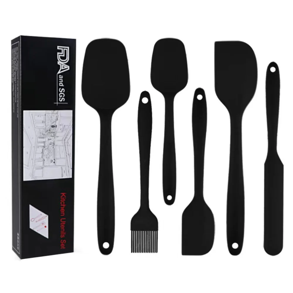 6 Piece Silicone Spatula Set Silicone Spatula Butter Cream Scraper Long Handle Jam Spatulas Set Heat-resistant Kitchen Gadgets
6 Piece Silicone Spatula Set Silicone Spatula Butter Cream Scraper Long Handle Jam Spatulas Set Heat-resistant Kitchen Gadgets