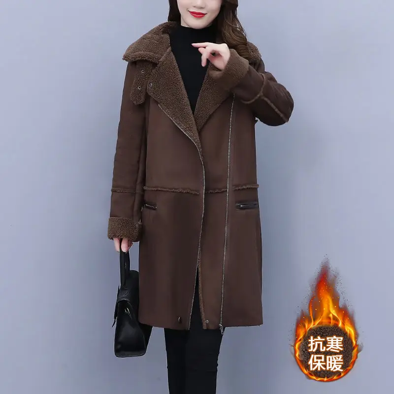 Winter Faux Fur Coat 2022 New Large Size Women's Korean Slim Lamb Fleece Jacket Medium Long Style Overcoat Mujer Abrigos T759
Winter Faux Fur Coat 2022 New Large Size Women's Korean Slim Lamb Fleece Jacket Medium Long Style Overcoat Mujer Abrigos T759