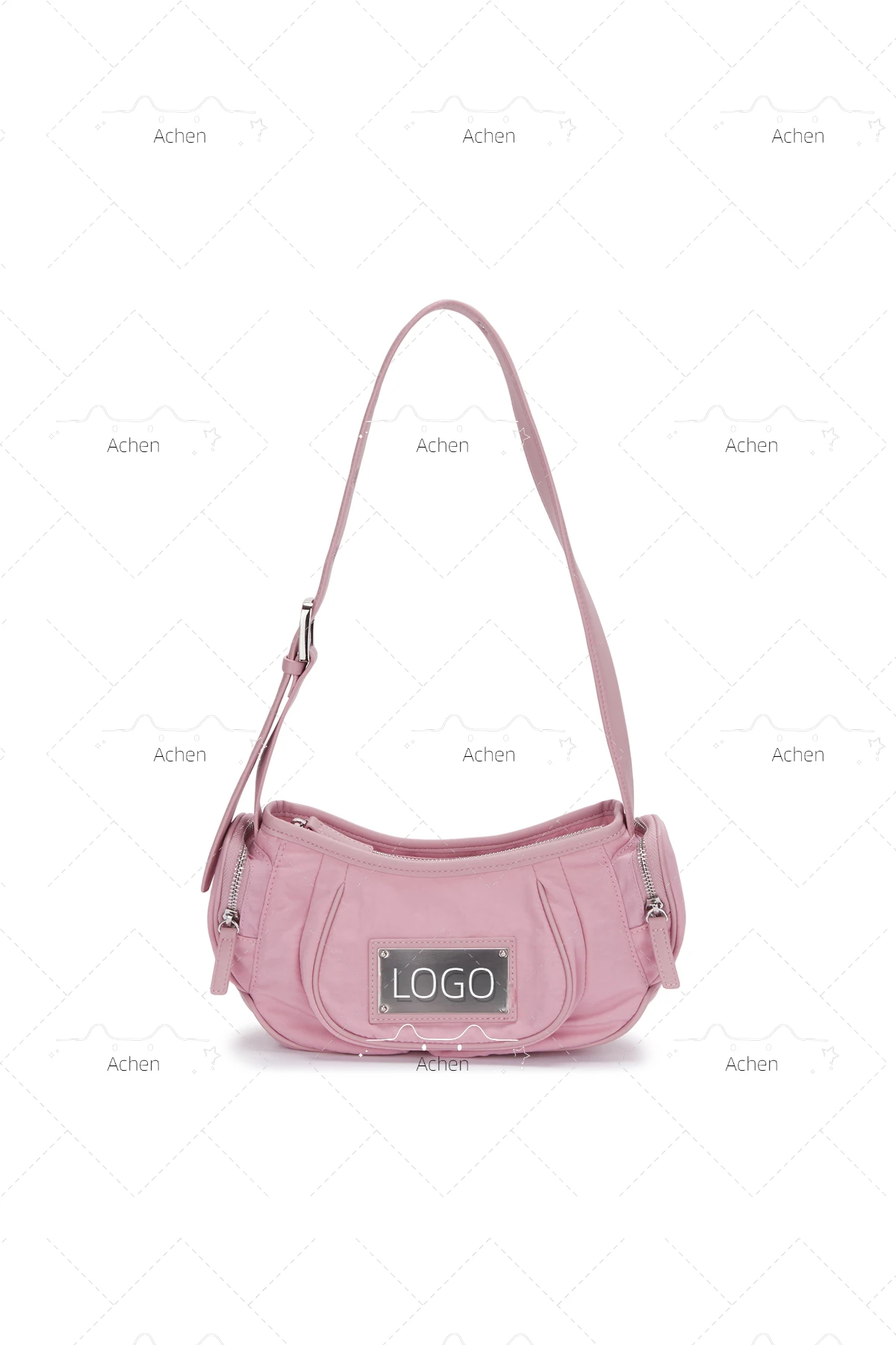 Canvas leather metal logo letter all-match one shoulder simple niche design casual bag
Canvas leather metal logo letter all-match one shoulder simple niche design casual bag