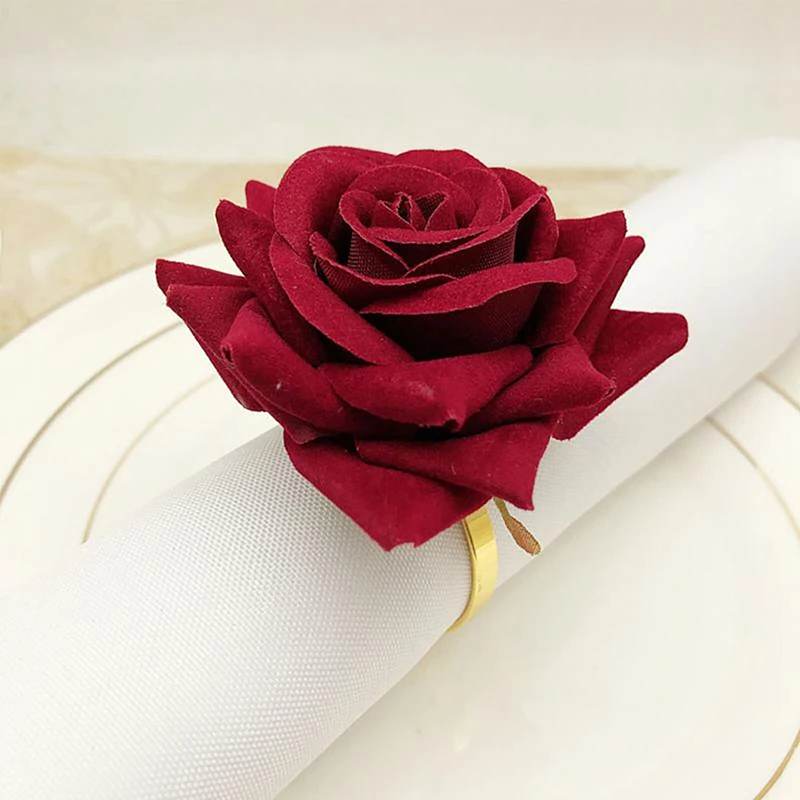 12 PCS Red Rose Shape Towel Buckle Napkin Ring Wedding Party Valentine'S Day Hotel Table Decor Metal Gold Napkin Holder
12 PCS Red Rose Shape Towel Buckle Napkin Ring Wedding Party Valentine'S Day Hotel Table Decor Metal Gold Napkin Holder