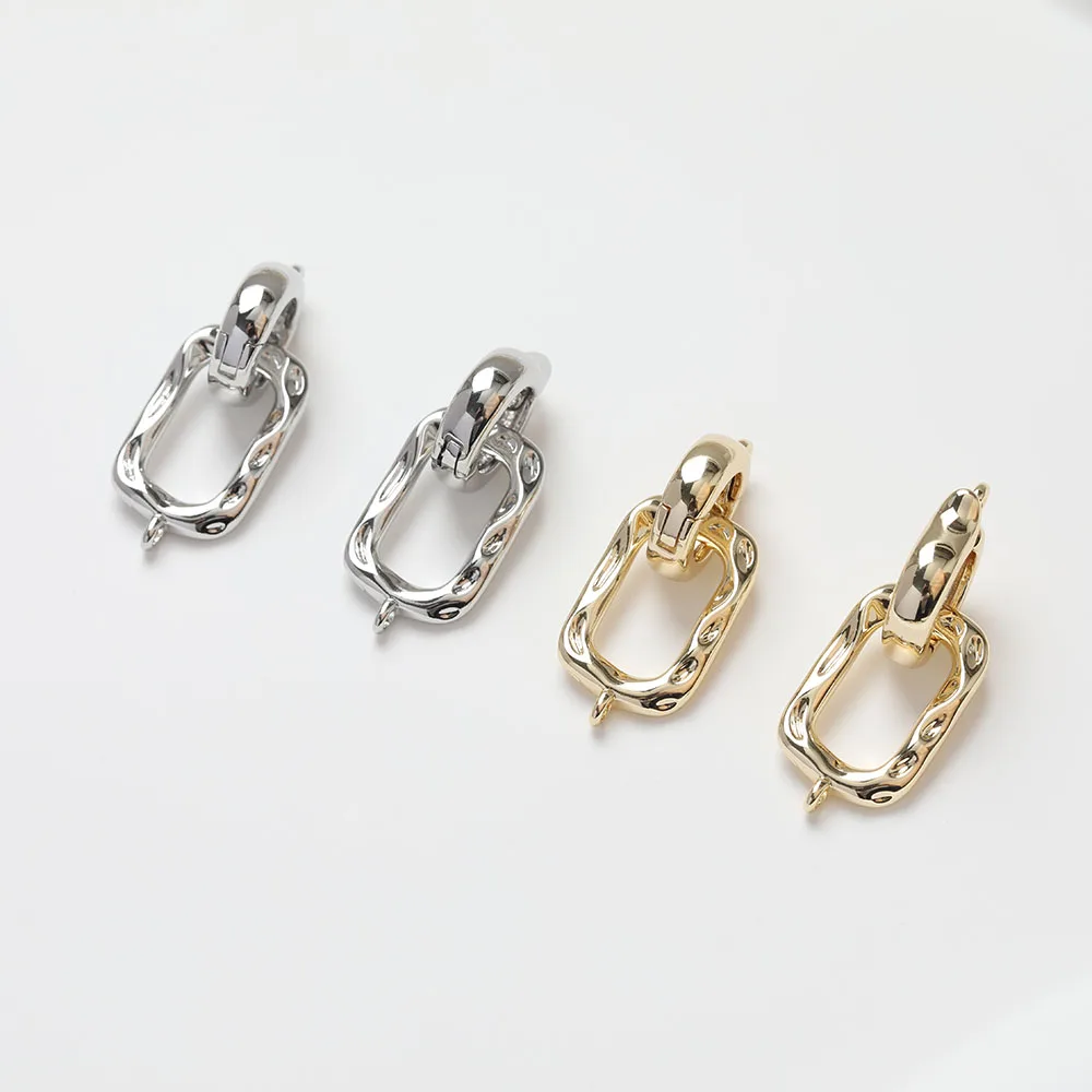 2PCS 14K Gold Plated Simple Buckle Brass Clasp DIY Making Supplies For Necklace Accessories Components
2PCS 14K Gold Plated Simple Buckle Brass Clasp DIY Making Supplies For Necklace Accessories Components