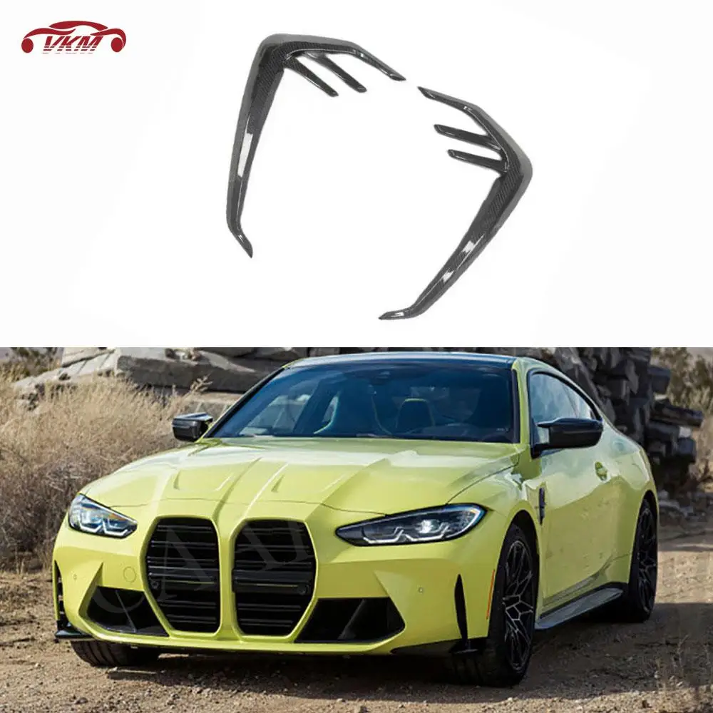 Dry Carbon Fiber Side Fender Air Vent Trims Bumper Fin Canards Splitters FRP Car Bodykits Decoration For BMW G82 G83 M4 2021+
Dry Carbon Fiber Side Fender Air Vent Trims Bumper Fin Canards Splitters FRP Car Bodykits Decoration For BMW G82 G83 M4 2021+