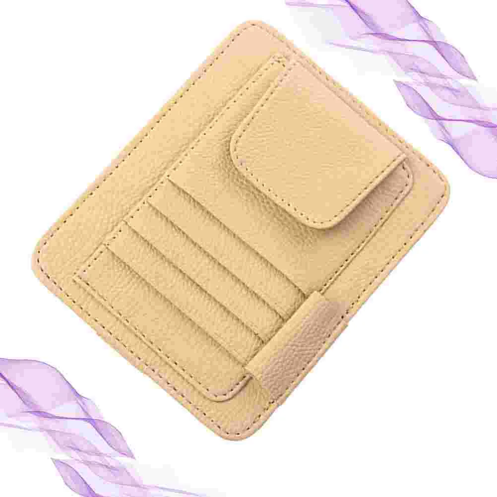 PU Leather Sun Visor Cards Photo Storage Bag Multifunctional Bill Fold Storage Container Name Card Holder for Car Vehicle
PU Leather Sun Visor Cards Photo Storage Bag Multifunctional Bill Fold Storage Container Name Card Holder for Car Vehicle